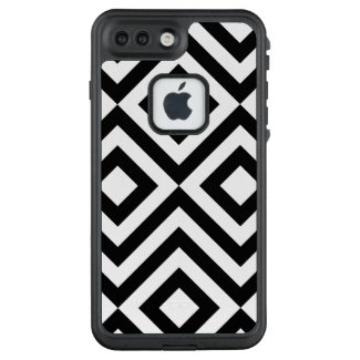 Black & White Diamonds, Zigzags LifeProof® FRĒ® iPhone 7 Plus Case