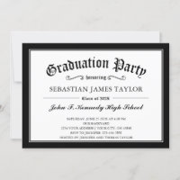 Graduation Party Decorations 2022 Black White Gold Paper - Import It All