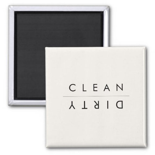 Black  White Dishwasher Magnet