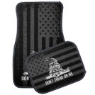 Black & White Don't Tread On Me American Flag Car Floor Mat Black & White Don't Tread On Me American Flag Car Floor Mat