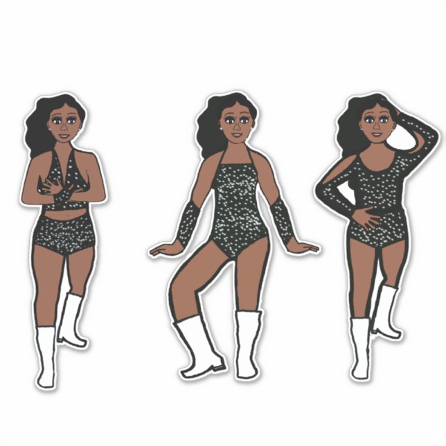 Black White Dots #1 Sticker (Front)