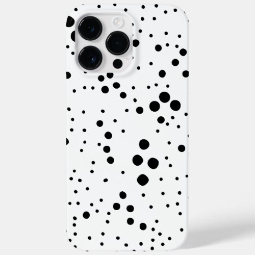 Black  White Dotted Case_Mate iPhone 14 Pro Max Case