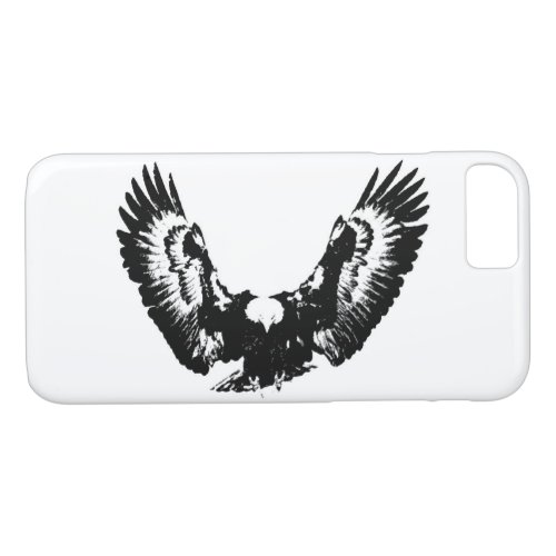 Black  White Eagle iPhone 87 Case