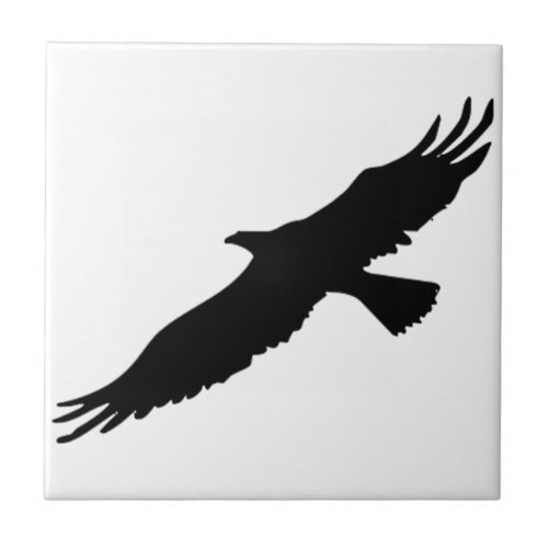 Black  White Eagle Ceramic Tile