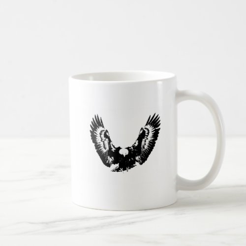 Black  White Eagle Coffee Mug