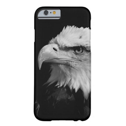 Black  White Eagle Eye Artwork Barely There iPhone 6 Case