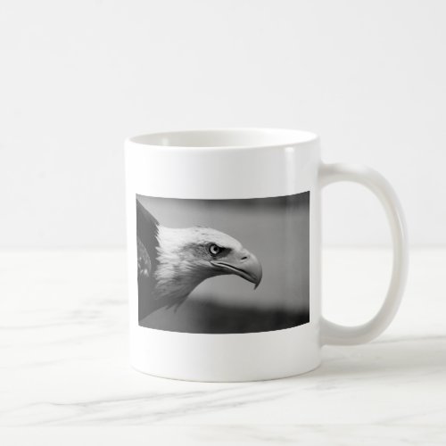 Black  White Eagle Eye Coffee Mug