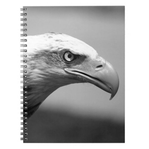 Black  White Eagle Eye Notebook