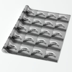Black & White Eagle Eye Wrapping Paper