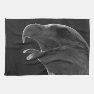 Black & White Eagle Kitchen Towel