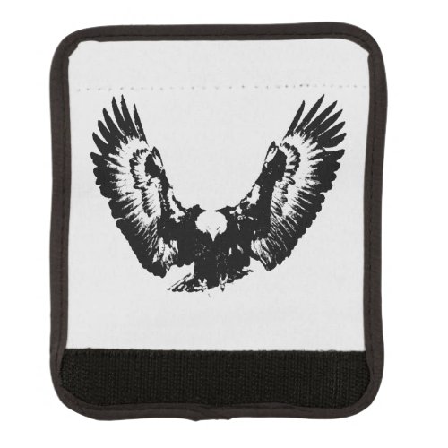 Black  White Eagle Luggage Handle Wrap