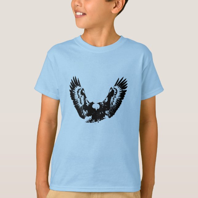 Black & White Eagle T-Shirt (Front)