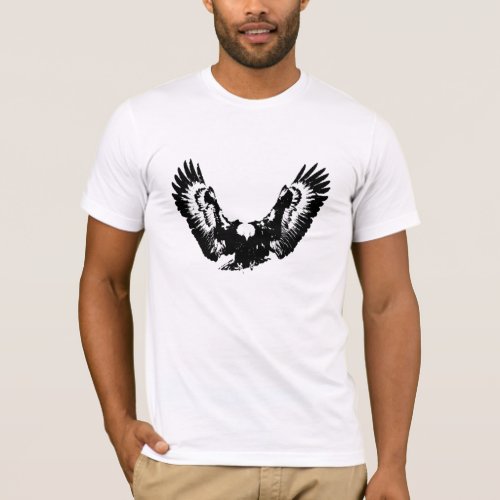 Black  White Eagle T_Shirt