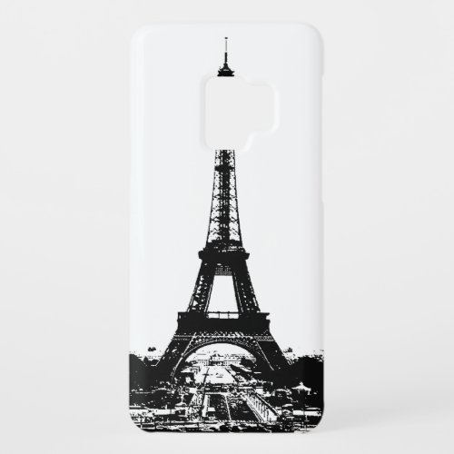 Black  White Eiffel Tower Case_Mate Samsung Galaxy S9 Case
