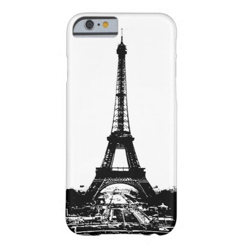 Black  White Eiffel Tower iPhone 6 Case