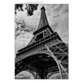 Black White Eiffel Tower Paris Europe Travel (Front)