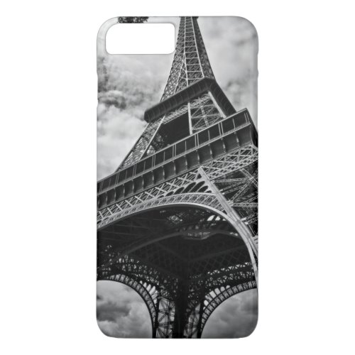 Black White Eiffel Tower Paris Europe Travel iPhone 8 Plus7 Plus Case