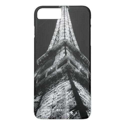 Black White Eiffel Tower Paris Europe Travel iPhone 8 Plus7 Plus Case