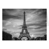 Black & White Eiffel Tower Paris France (Front Horizontal)