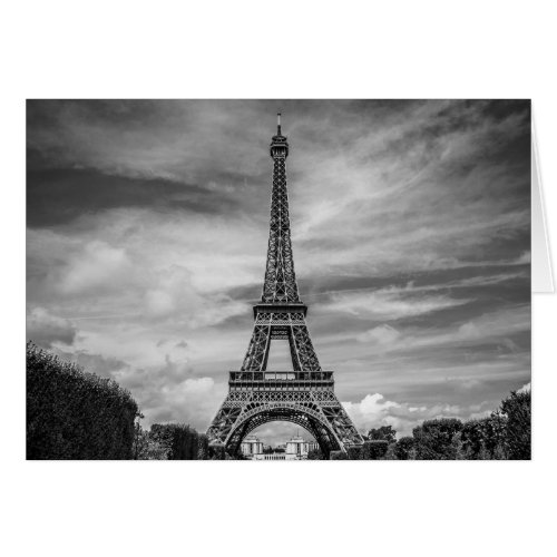 Black  White Eiffel Tower Paris France