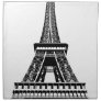 Black white Eiffel Tower Paris France Art Artwork Napkin