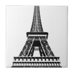 Black white Eiffel Tower Paris France Art Artwork Tile<br><div class="desc">Black and white Paris Eiffel Tower Artwork</div>