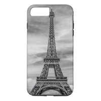 Black & White Eiffel Tower Paris France
