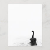 Black & White Elegant Black Swan (Front)