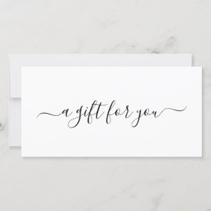 Black White Elegant Business Gift Certificate