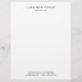 Black White Elegant Modern Minimalist Template Letterhead