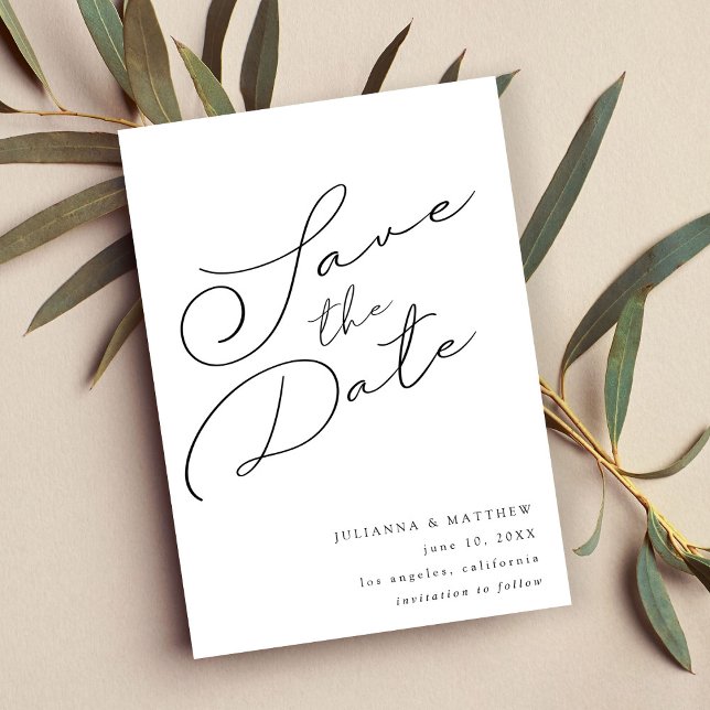 Black & White Elegant Save The Date V2 (Creator Uploaded)