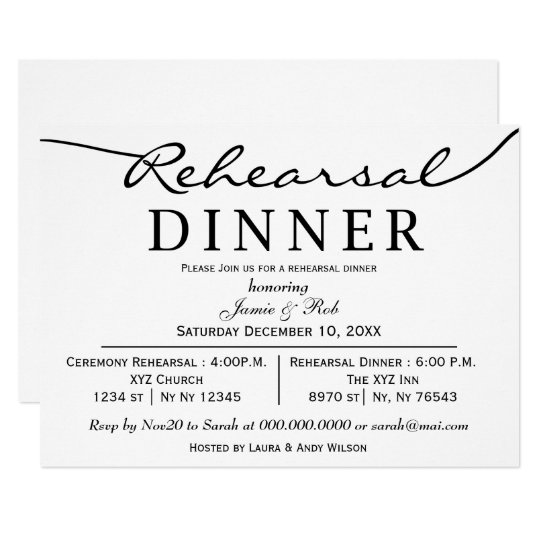 Rehearsal Dinner Invitation Wording 7