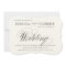 Black & White Elegant Script Wedding Invitation