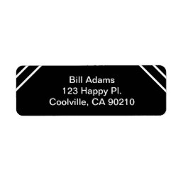 Black &amp; White Elegant Understated Tasteful Address Label