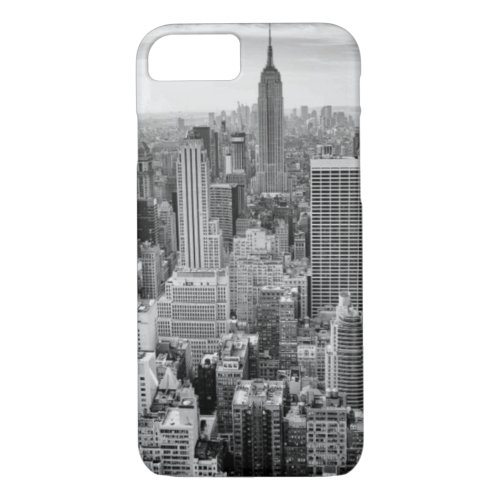 Black White Empire State Building iPhone 87 Case