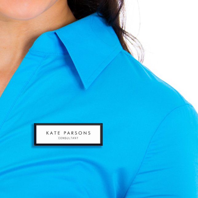 Black White Employee Tag (Creator Uploaded)