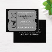 Black+White Event Ticket Pack, Lg Business Card Sz (Desk)