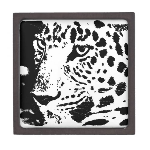 Black  White Eye of Leopard Gift Box