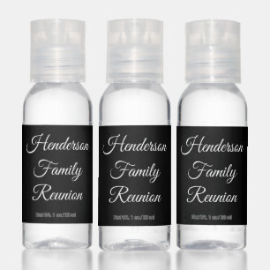 Black & White Family Reunion Hand Sanitizer