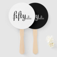 Black & White Fifty & FABULOUS Birthday Party