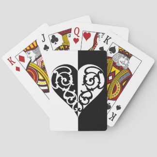 Black &White Filigree Playing Cards