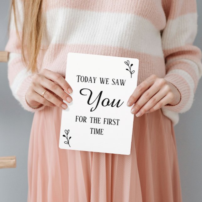 Black & White First Ultrasound & Heartbeat Sign (Creator Uploaded)