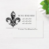 Black & White Fleur De Lis (Desk)
