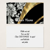 Black & white floral damask (Front & Back)