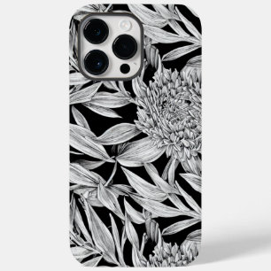 Black & White Floral Design for Phone Case