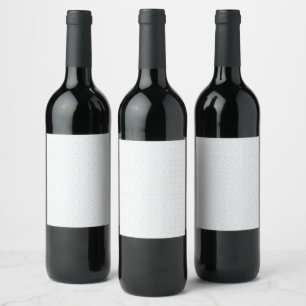 black white floral wine label minimalist design
