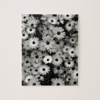 Black & White Flowers Jigsaw Puzzle
