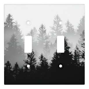 Black & White Forest Dream #1 #decor #art Light Switch Cover