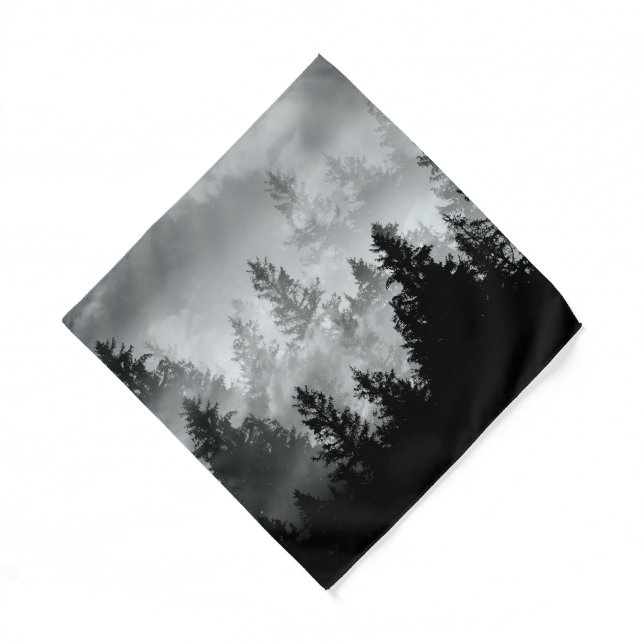 Black & White Forest Dream #2 #wall #decor #art  Bandana (Front)