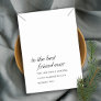 BLACK WHITE FRIEND GIFT NECKLACE DISPLAY CARD